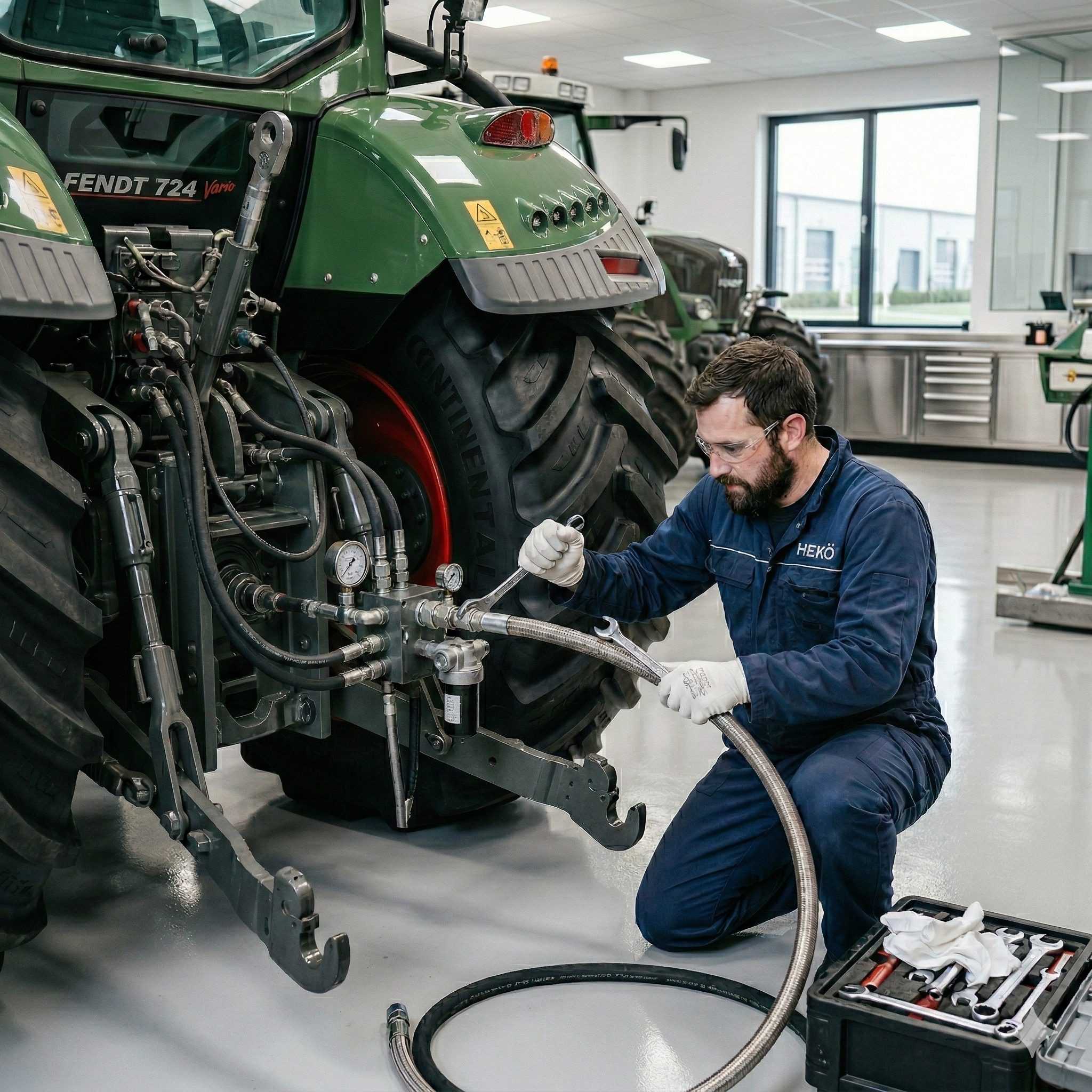 Hydraulikwartung Landwirtschaft